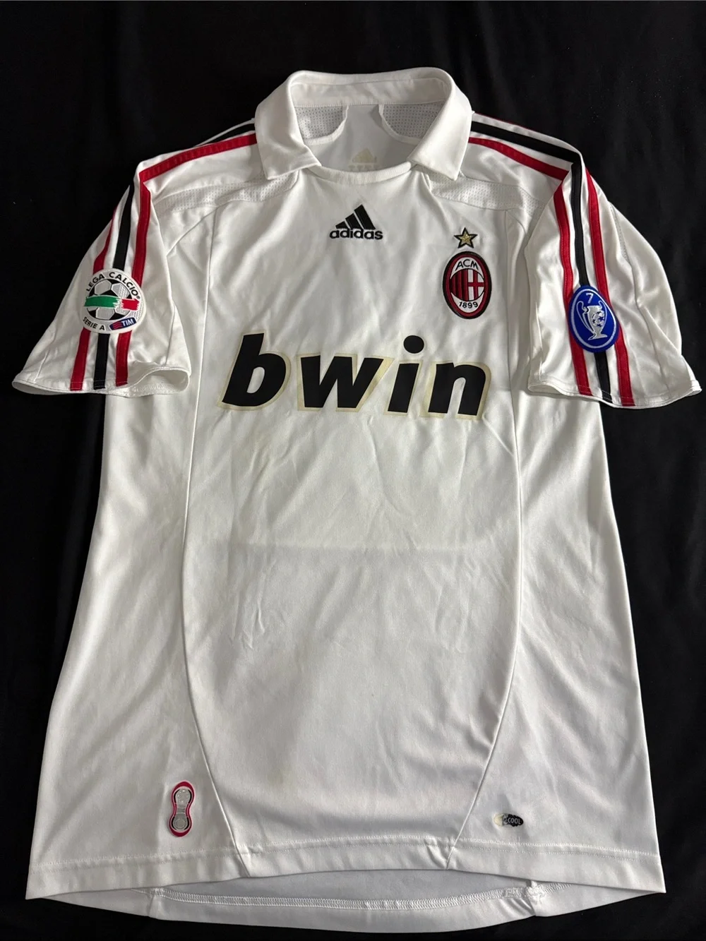 VINTAGE AC Milan #3 Paolo Maldini 2007-08 Adidas Serie A Away Jersey